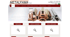 Desktop Screenshot of metalfama.com.br